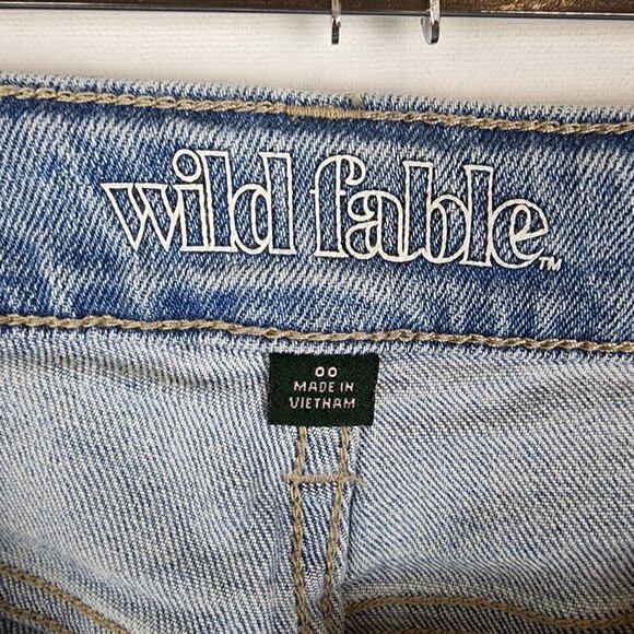 Wild Fable High Rise Mom Jeans 00 - Picture 3 of 4